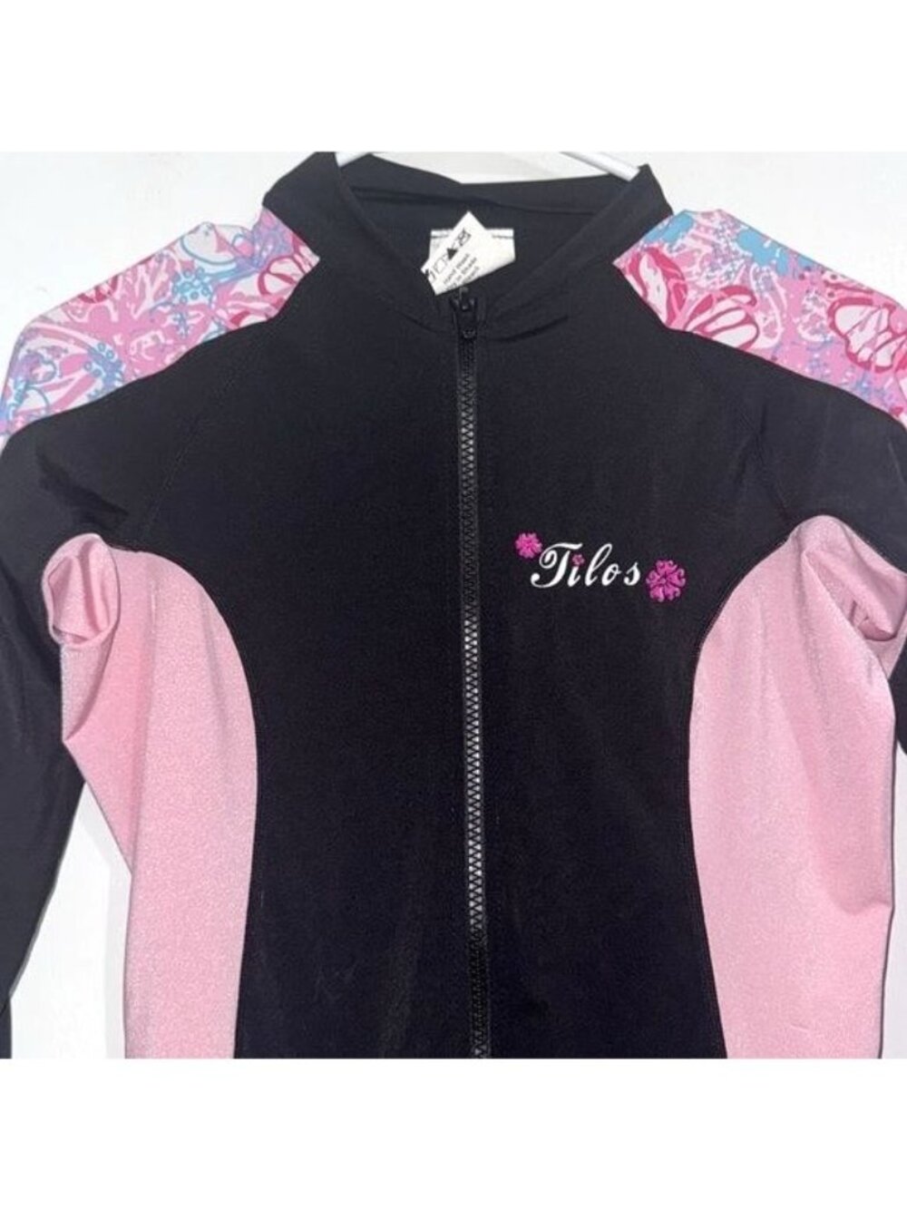 Womens Tilos Full-Body Wetsuit XL Black & Pink Nylon/Spandex Blend - Picture 4 of 11
